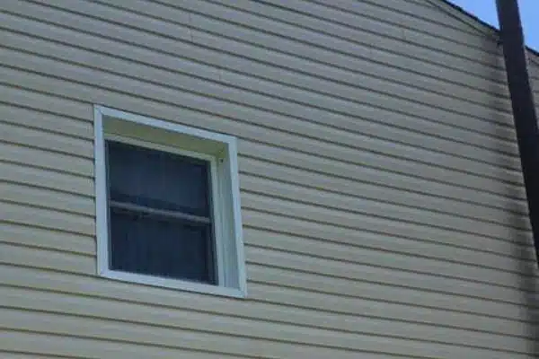 Siding after cleaning